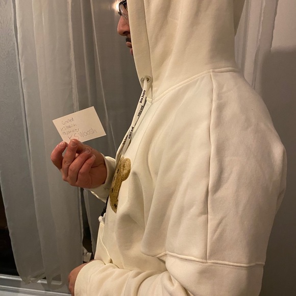 Hoodies Palm Angels Cream White - Picture 1 of 3